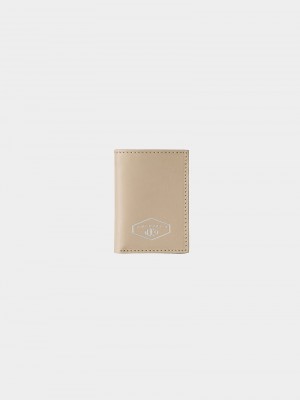 Cream Nudie Jeans Hagdahl Wallet New Logo Men's Accessories | 98302NKCF