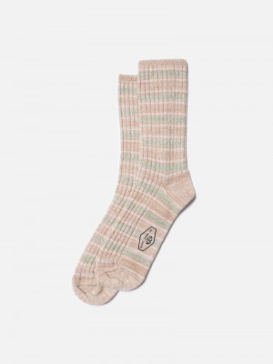 Stripes Nudie Jeans Chunky Allover Men's Socks | 15876KAFX