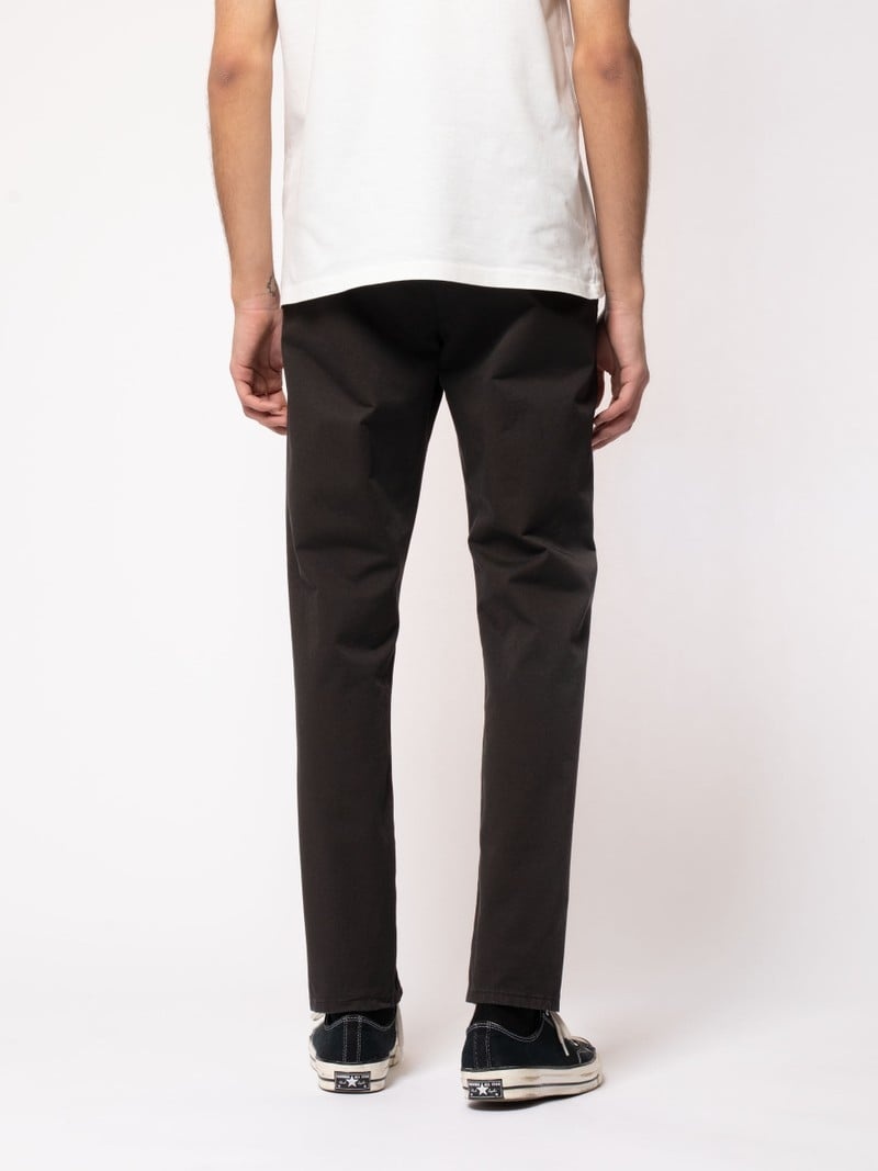 Black Nudie Jeans Easy Alvin Men's Pants | 56983SJIR