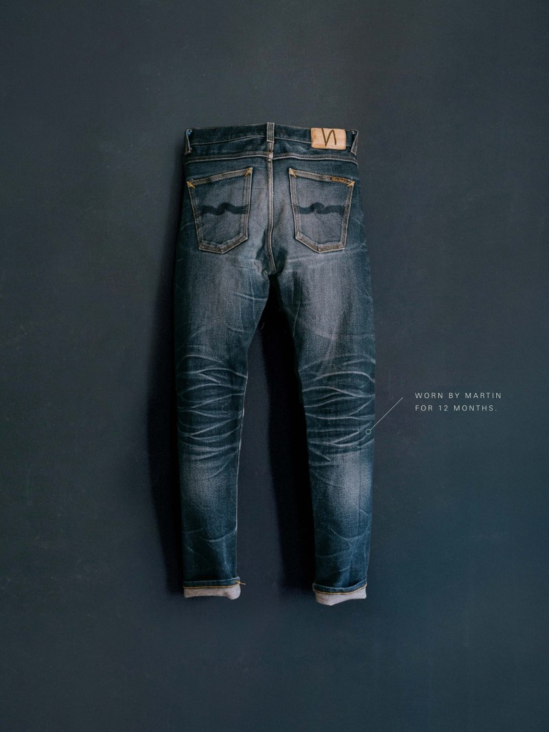 Black Nudie Jeans Lean Dean Dry True Selvage Men's Jeans | 21307XQKD