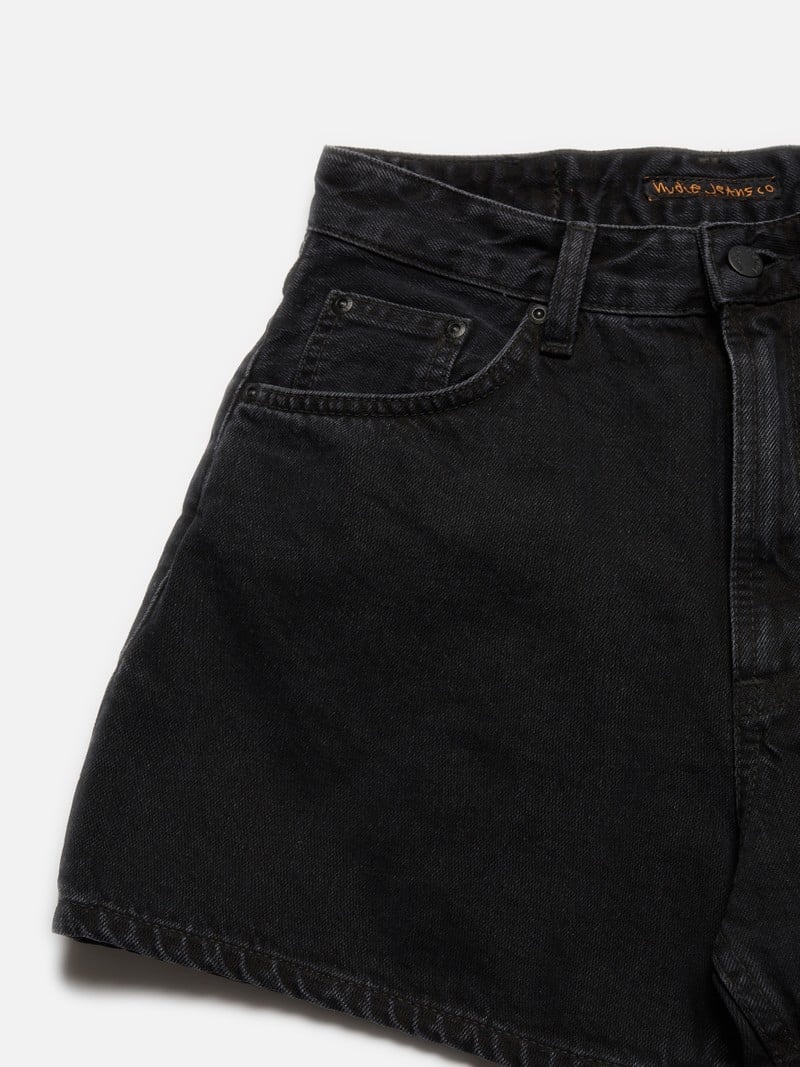 Black Nudie Jeans Maeve Shorts Sun Women's Pants | 61205RUGE