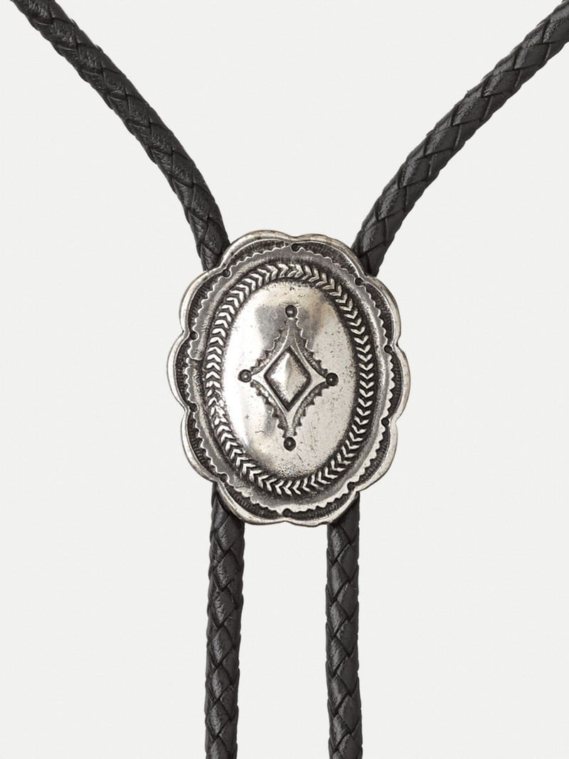 Black Nudie Jeans Nisse Bolo Tie Men's Accessories | 80273RPKA