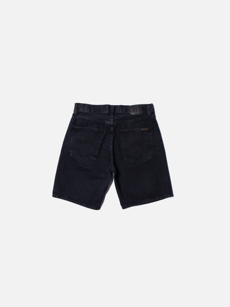 Black Nudie Jeans Seth Stone Men's Shorts | 80369BSQR