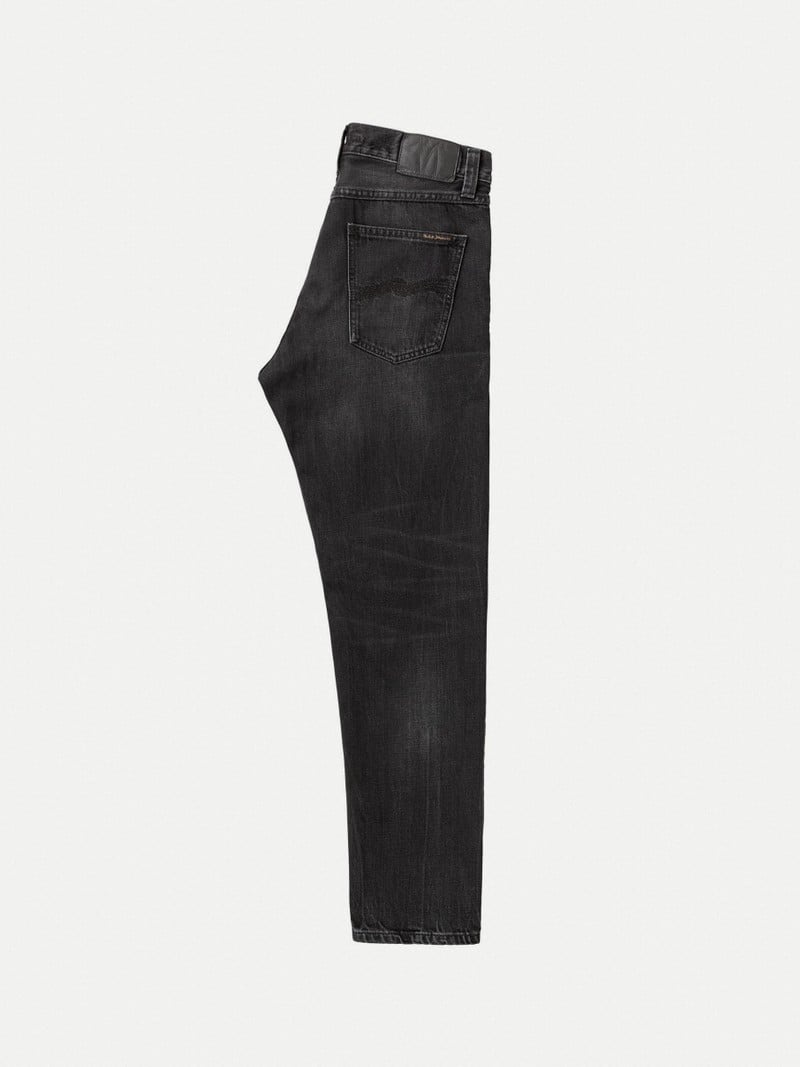 Black Nudie Jeans Steady Eddie II Change Men's Jeans | 58721BIGM