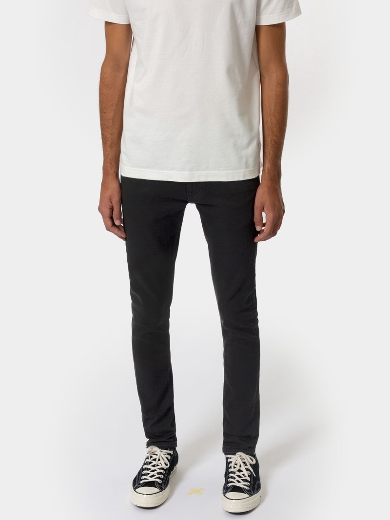 Black Nudie Jeans Tight Terry Men's Jeans | 68253HNTI