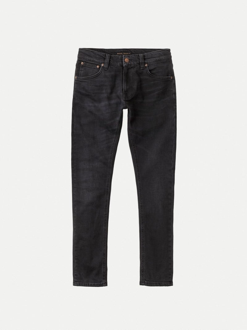 Black Nudie Jeans Tight Terry Soft Men's Jeans | 38402YNRS