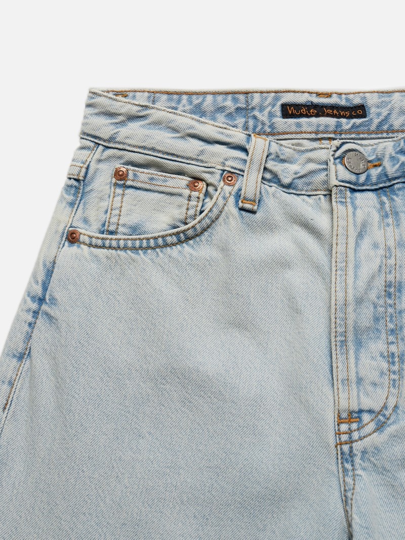 Blue Nudie Jeans Breezy Britt Touch Of Women's Jeans | 49850XHNT