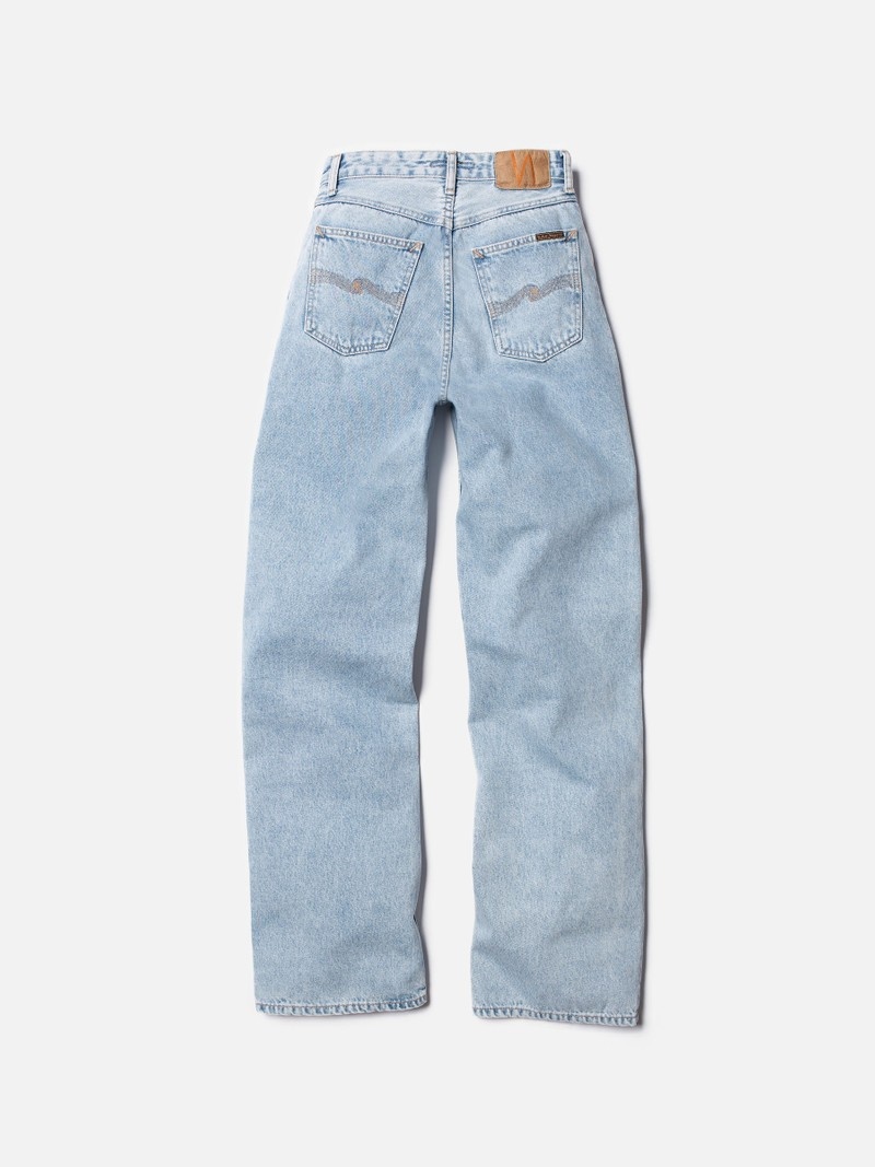 Blue Nudie Jeans Clean Eileen Sunny Women's Jeans | 51603RSJU