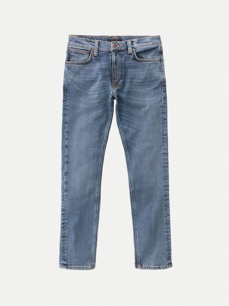 Blue Nudie Jeans Lean Dean Lost Men's Jeans | 61845WSVG