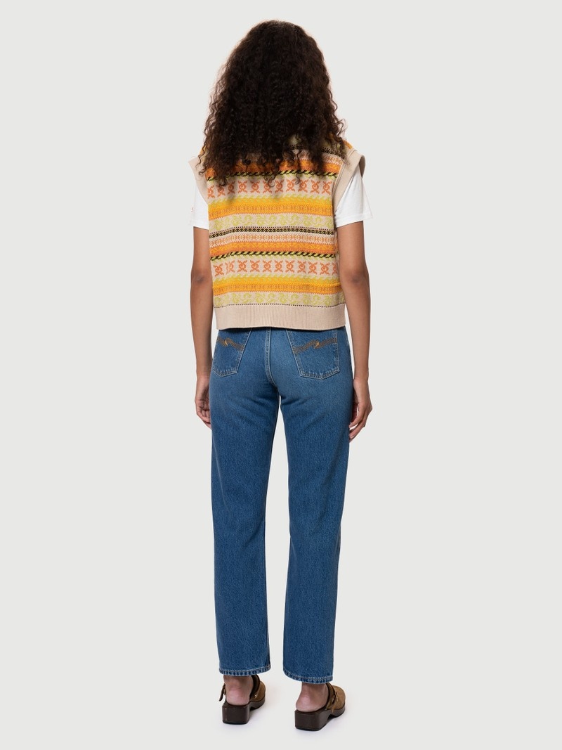 Blue Nudie Jeans Lofty Lo Nostalgic Women's Jeans | 37495VAOC