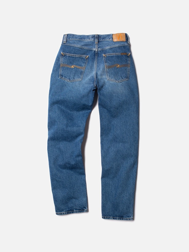 Blue Nudie Jeans Rad Rufus Nostalgic Men's Jeans | 40729EXTI