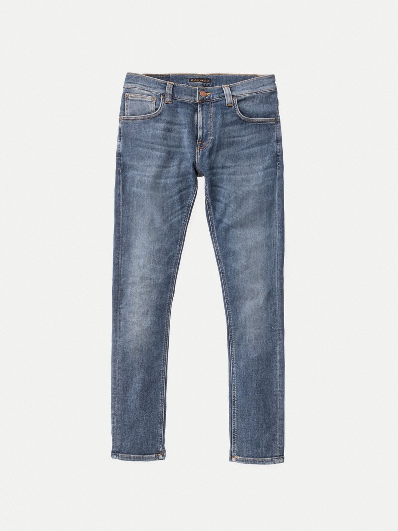 Blue Nudie Jeans Tight Terry Steel Men's Jeans | 36709QLCH