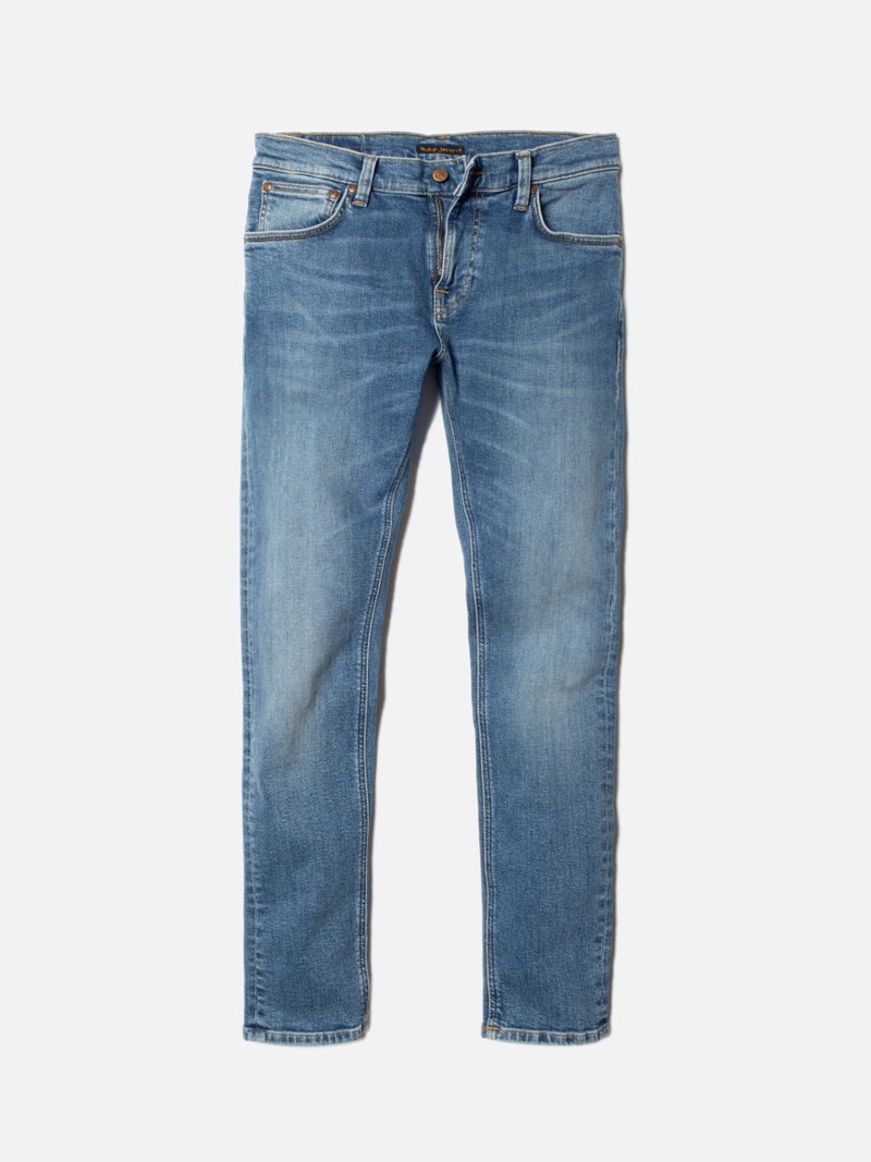 Blue Nudie Jeans Tight Terry Windys Men's Jeans | 30659OSFD