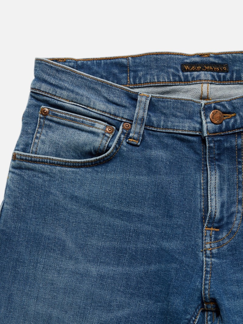 Blue Nudie Jeans Tight Terry Windys Men's Jeans | 30659OSFD