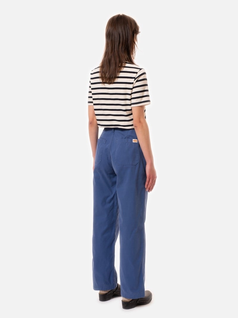 Blue Nudie Jeans Wendy Worker French Women's Pants | 03594BTDY