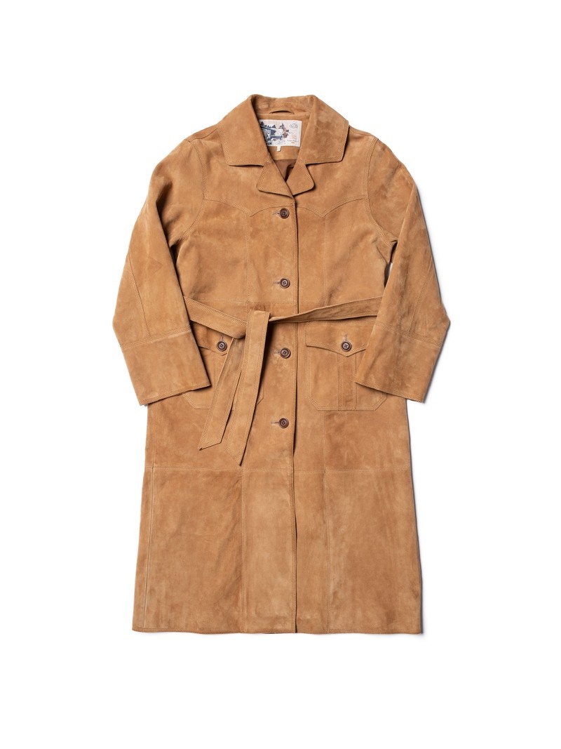 Brown Nudie Jeans Ilse Suede Coat Women's Jackets | 48563VBRN