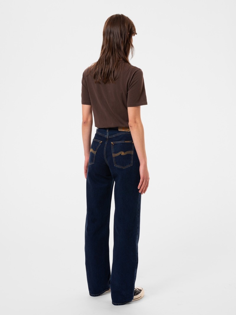 Chocolate Nudie Jeans Joni Air Water Bruno Women's T-Shirt | 10253LXGW