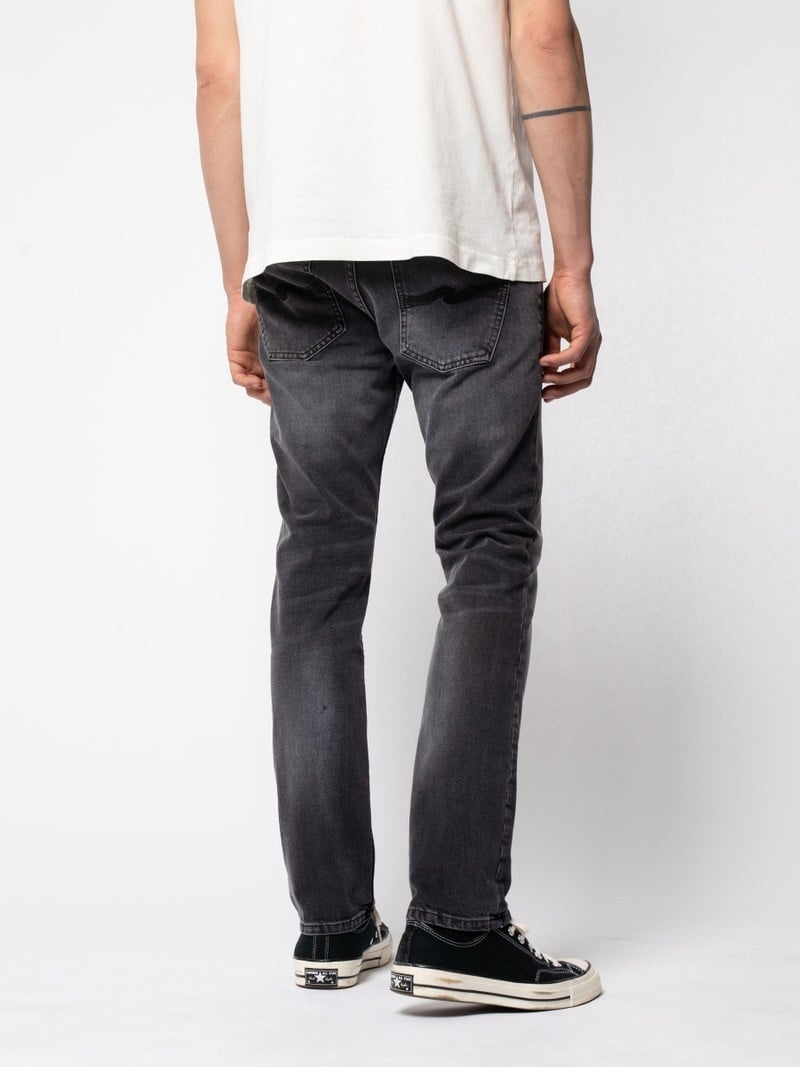 Dark Grey Nudie Jeans Grim Tim Cove Men's Jeans | 45289YBCV