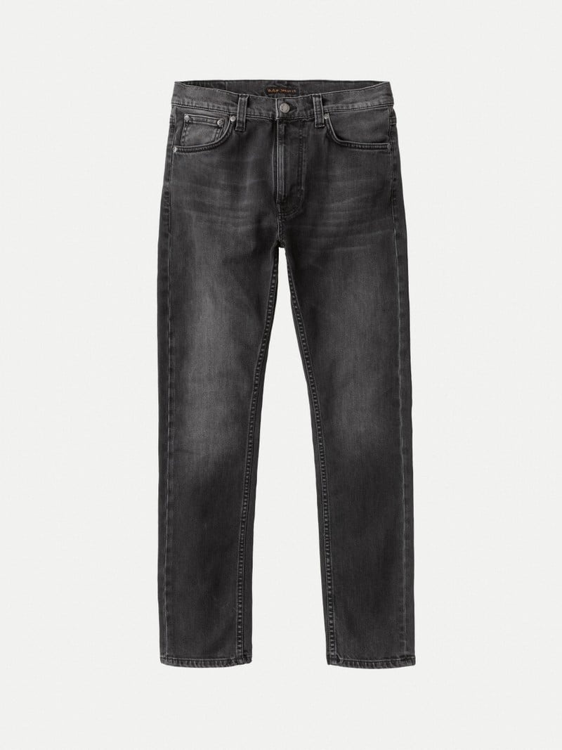 Dark Grey Nudie Jeans Lean Dean Eyes Men's Jeans | 15403YWRI