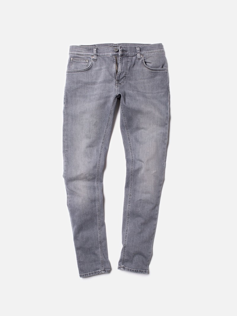 Grey Nudie Jeans Tight Terry City Dust Men's Jeans | 65482IEJC