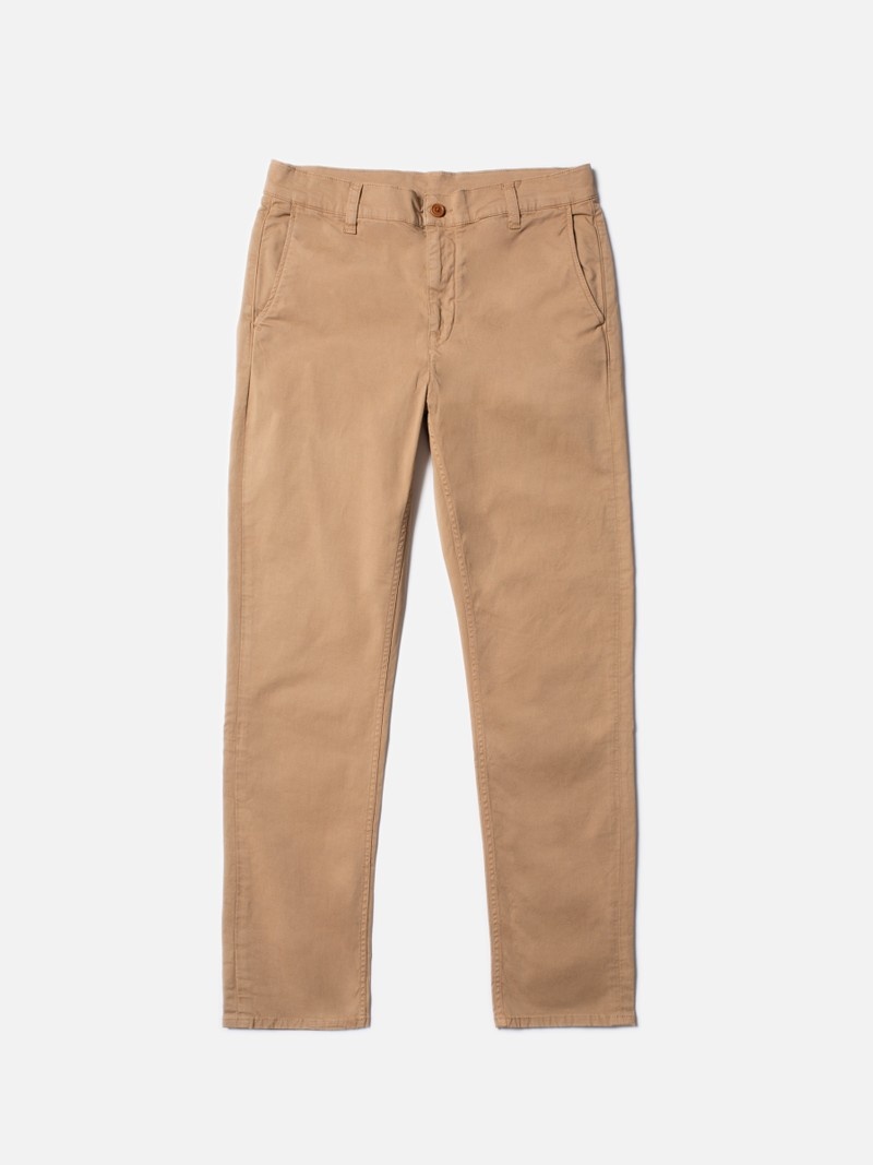 Khaki Nudie Jeans Easy Alvin Men's Pants | 74013TSWF