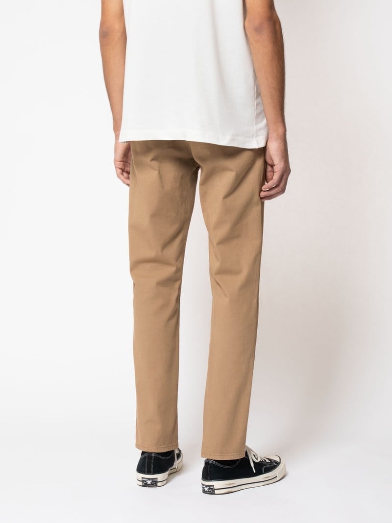 Khaki Nudie Jeans Easy Alvin Men's Pants | 74013TSWF