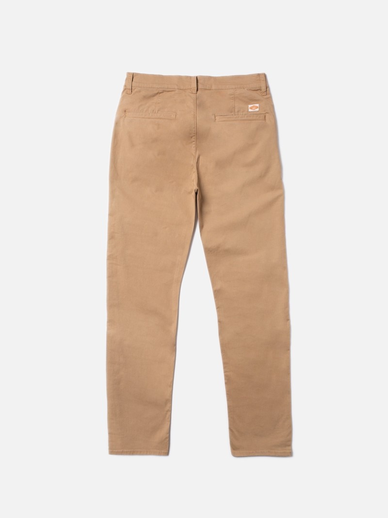 Khaki Nudie Jeans Easy Alvin Men's Pants | 74013TSWF