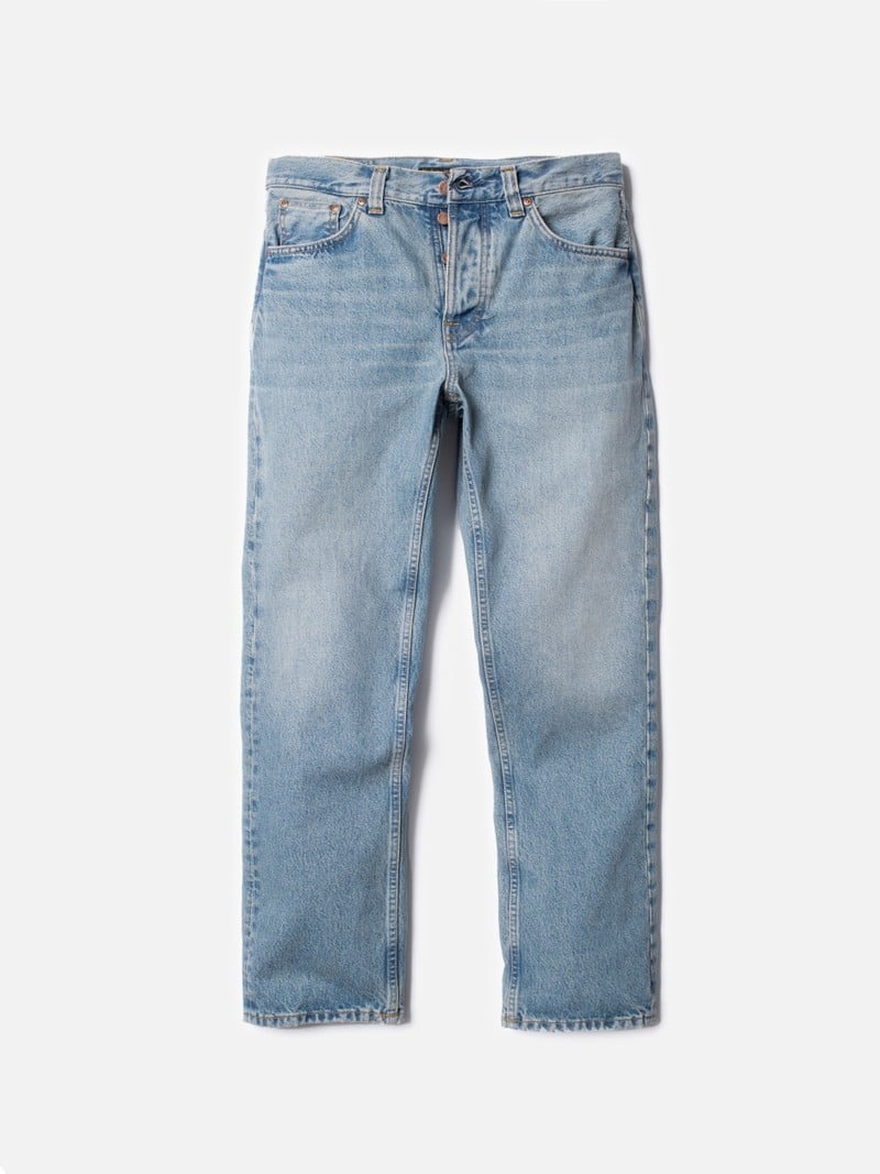 Light Blue Nudie Jeans Rad Rufus Thrifted Gem Men's Jeans | 58194INFJ