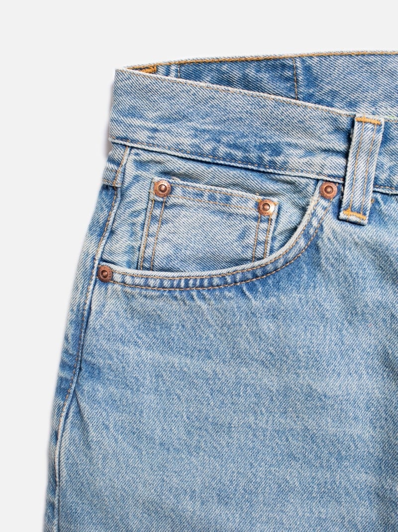 Light Blue Nudie Jeans Rad Rufus Thrifted Gem Men's Jeans | 58194INFJ