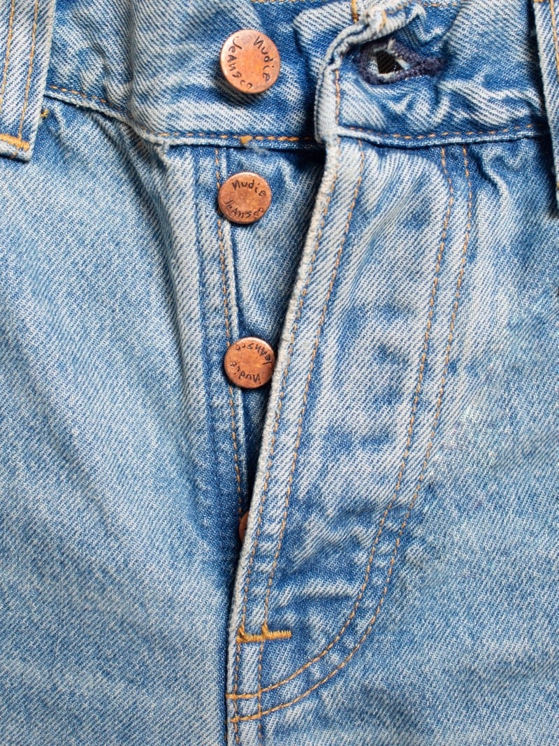 Light Blue Nudie Jeans Rad Rufus Thrifted Gem Men's Jeans | 58194INFJ