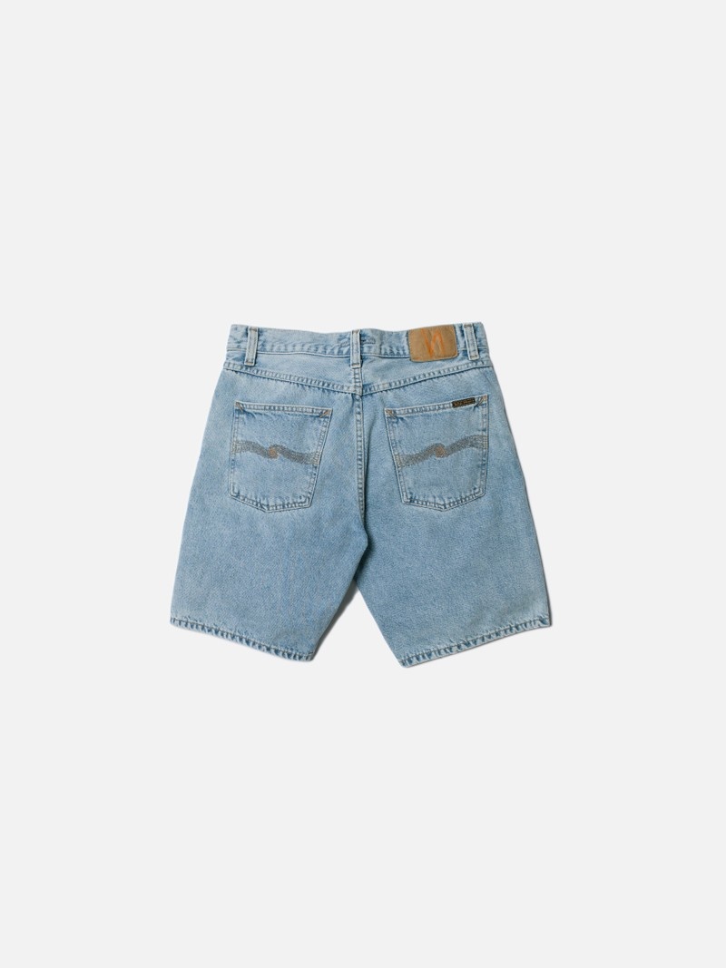 Light Blue Nudie Jeans Seth Sunnys Men's Shorts | 80342PHTU