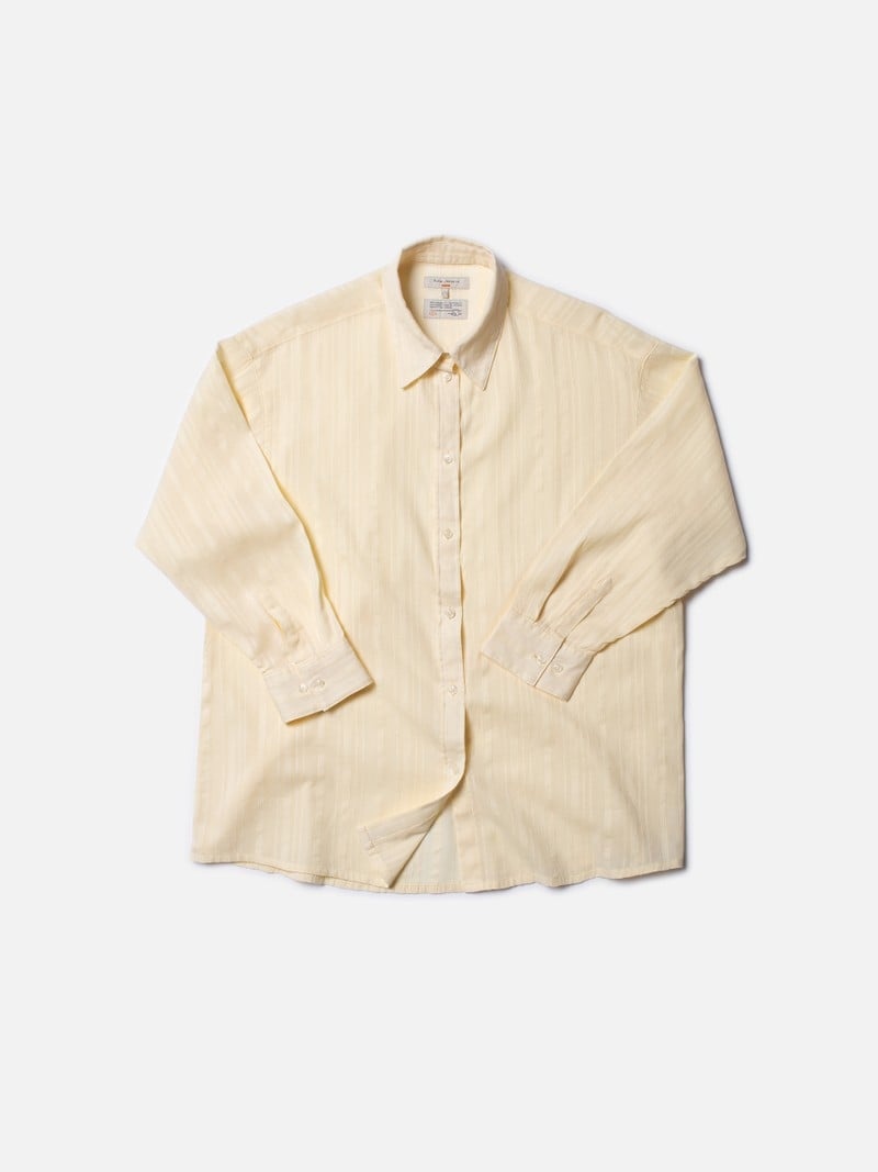 Light Yellow Nudie Jeans Monica Cotton Citra Women's Shirts | 65723XWUI