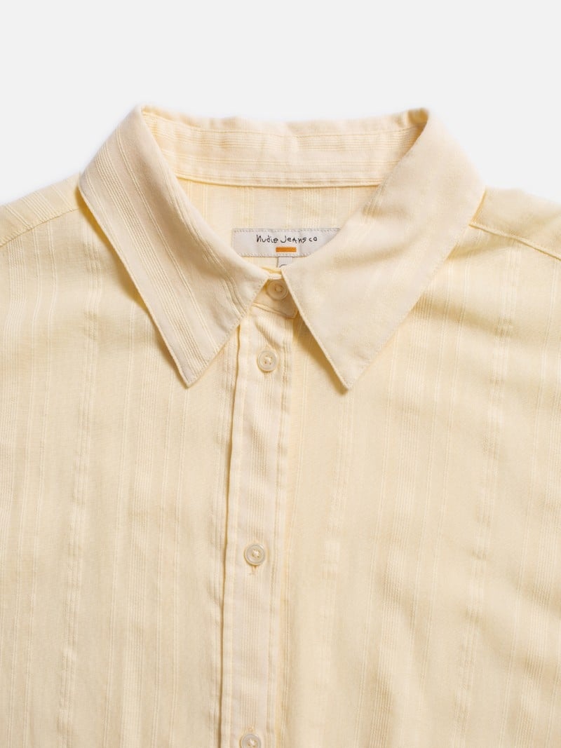 Light Yellow Nudie Jeans Monica Cotton Citra Women's Shirts | 65723XWUI