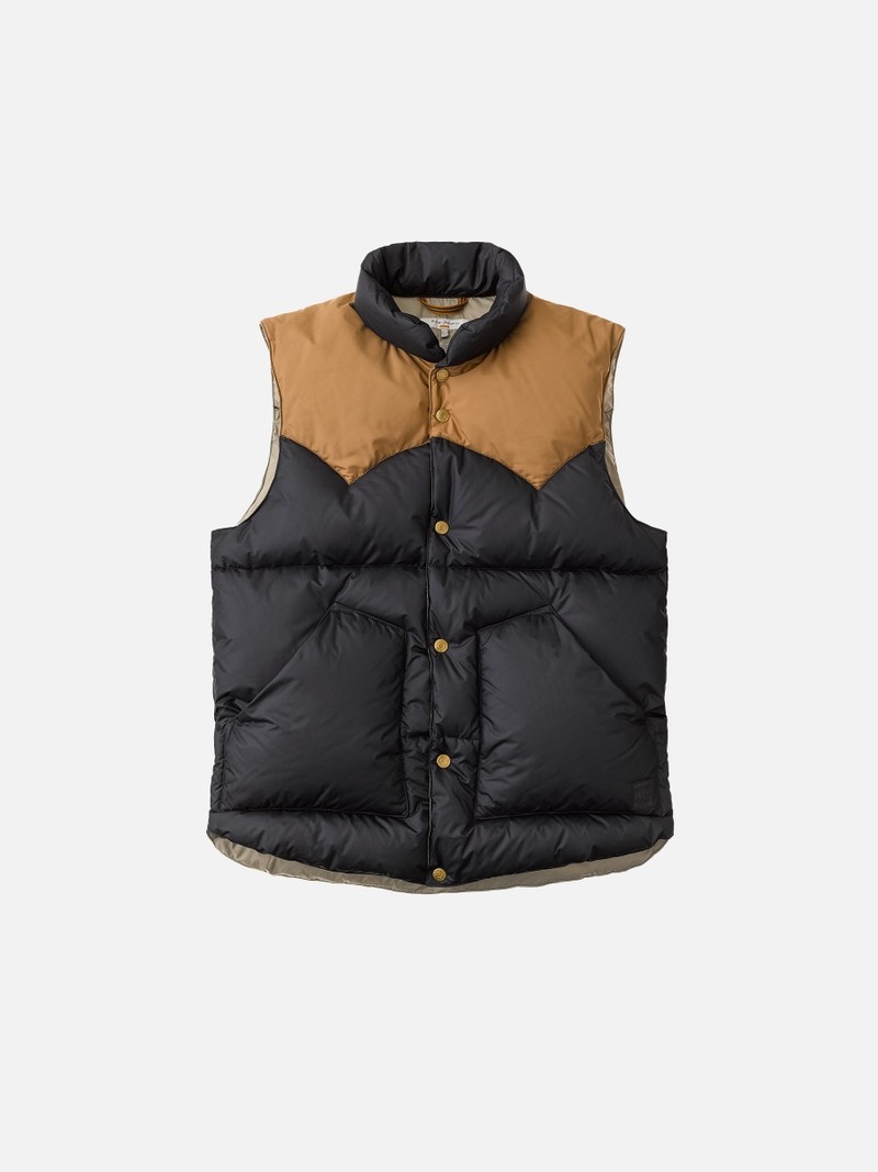 Navy Nudie Jeans Kirk Puffer Vest Men's Jackets | 37964ADGM