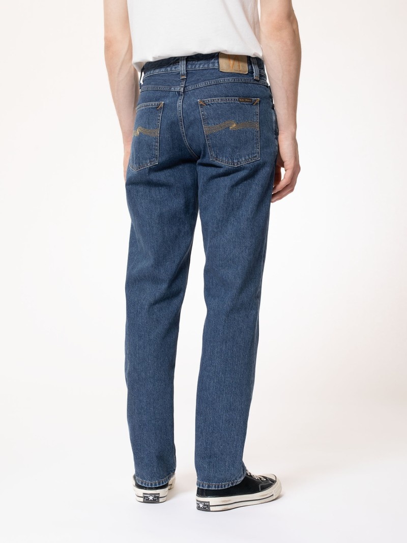 Navy Nudie Jeans Rad Rufus Mondays Men's Jeans | 16095CBTV