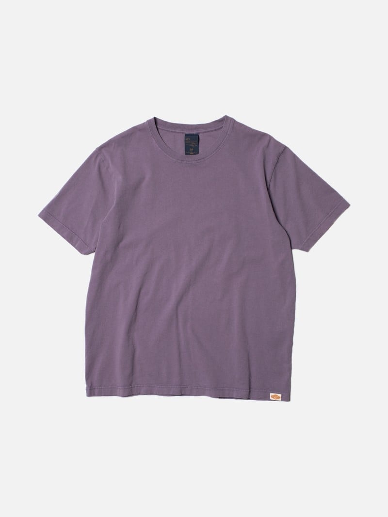 Purple Nudie Jeans Uno Everyday Lilac Men's T-Shirt | 36182YMJN