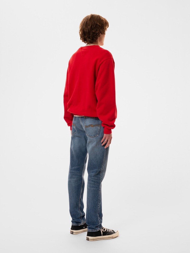 Red Nudie Jeans Lasse Future Men's Knitwear | 82531KMNL