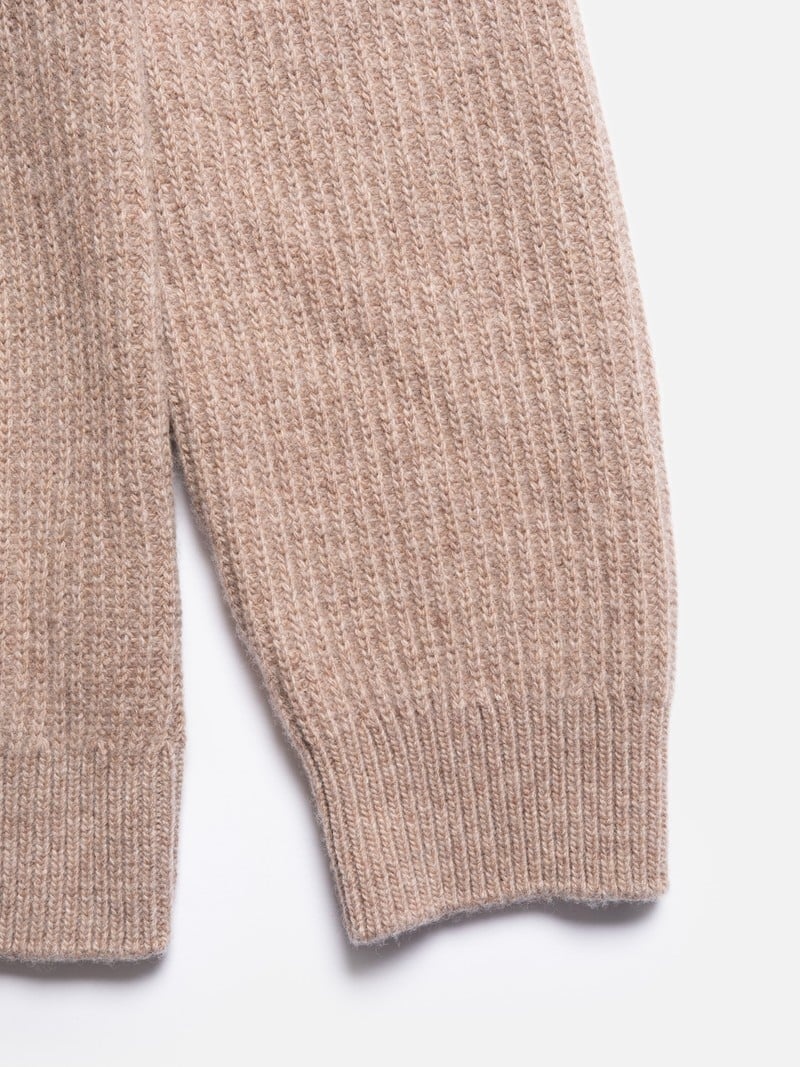 Rose Pink Nudie Jeans August Rib Wool Oat Men's Knitwear | 74621DHEB