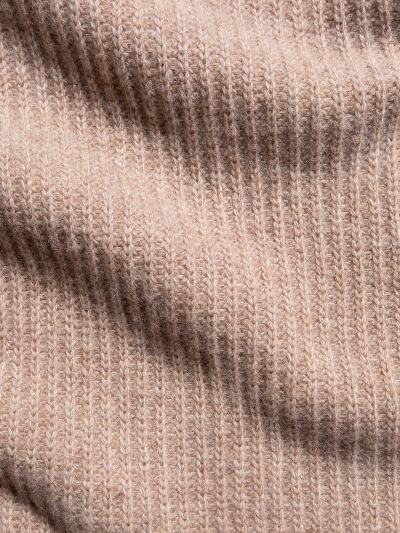 Rose Pink Nudie Jeans August Rib Wool Oat Men's Knitwear | 74621DHEB