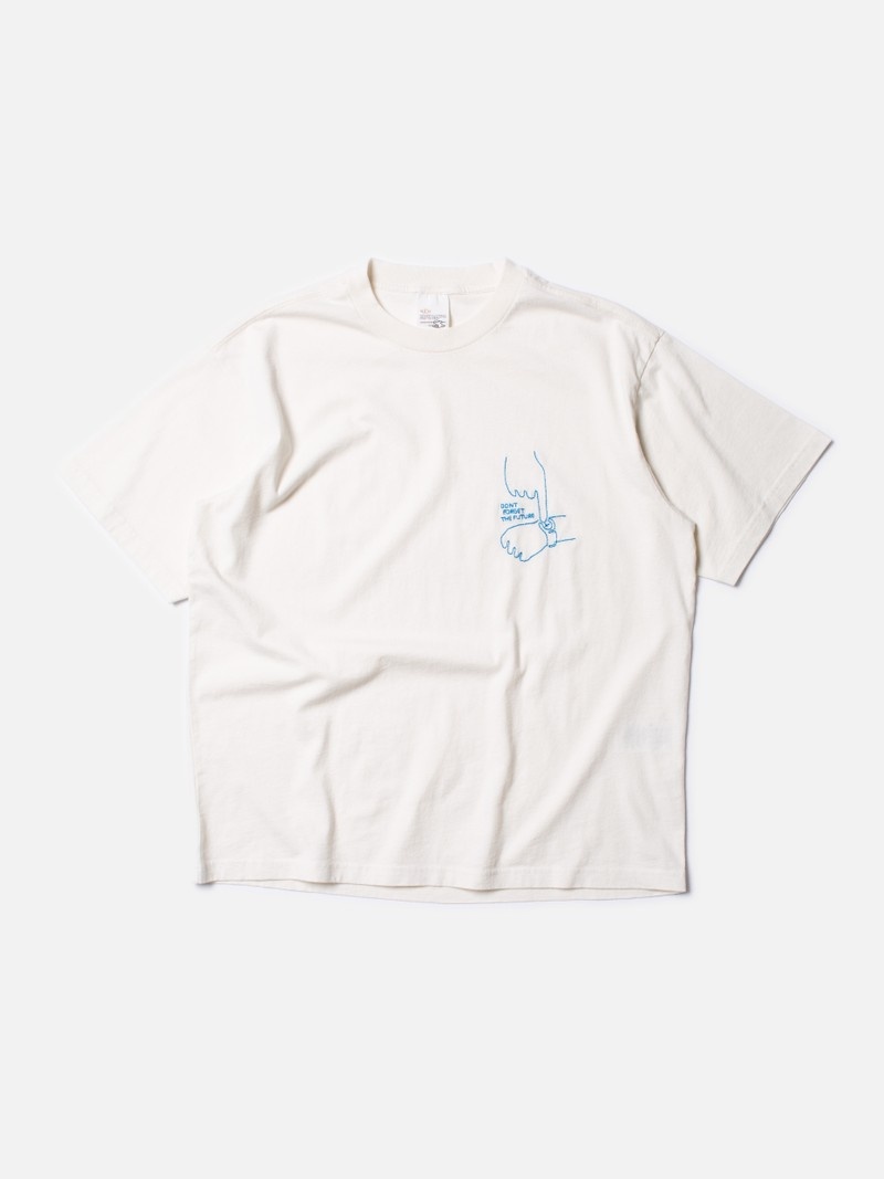 White Nudie Jeans Koffe Future Men's T-Shirt | 71203CMAE