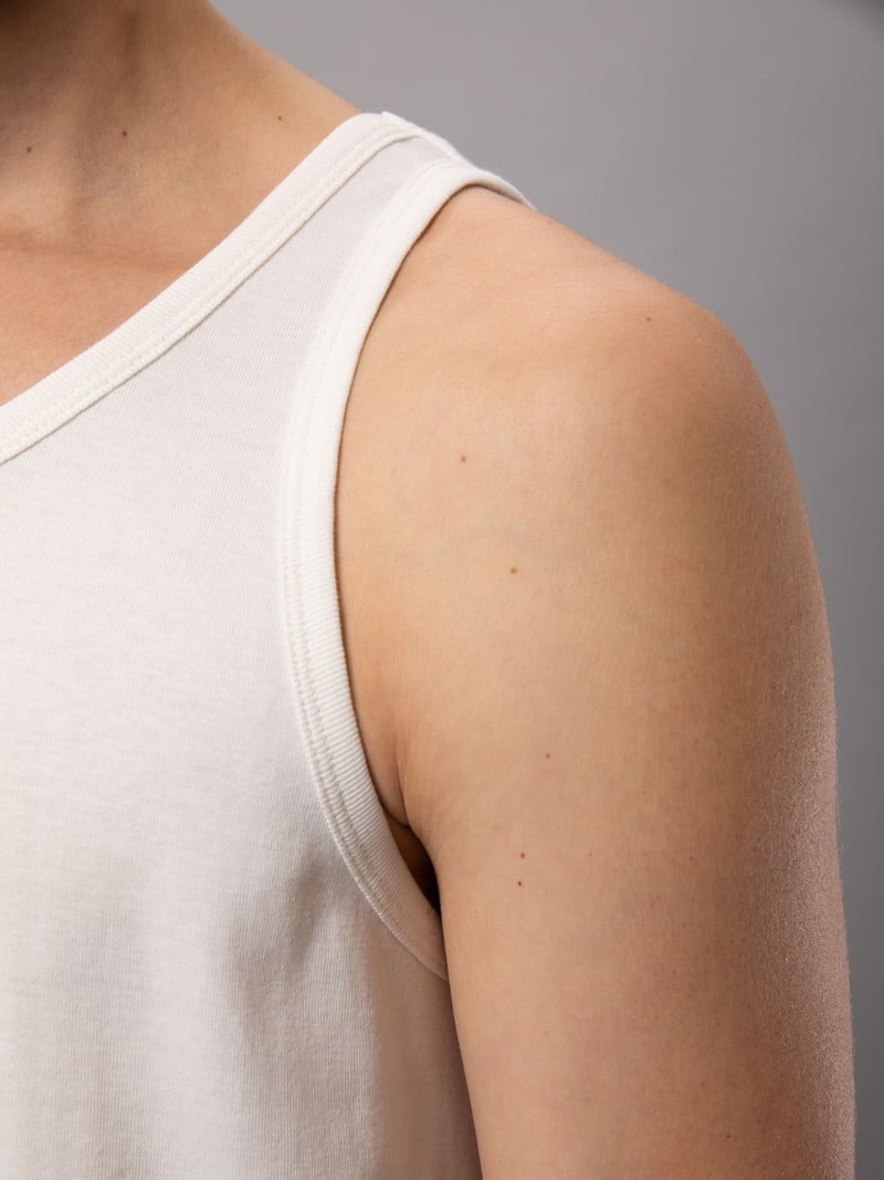 White Nudie Jeans Tank Top Men's Accessories | 19403AGVU